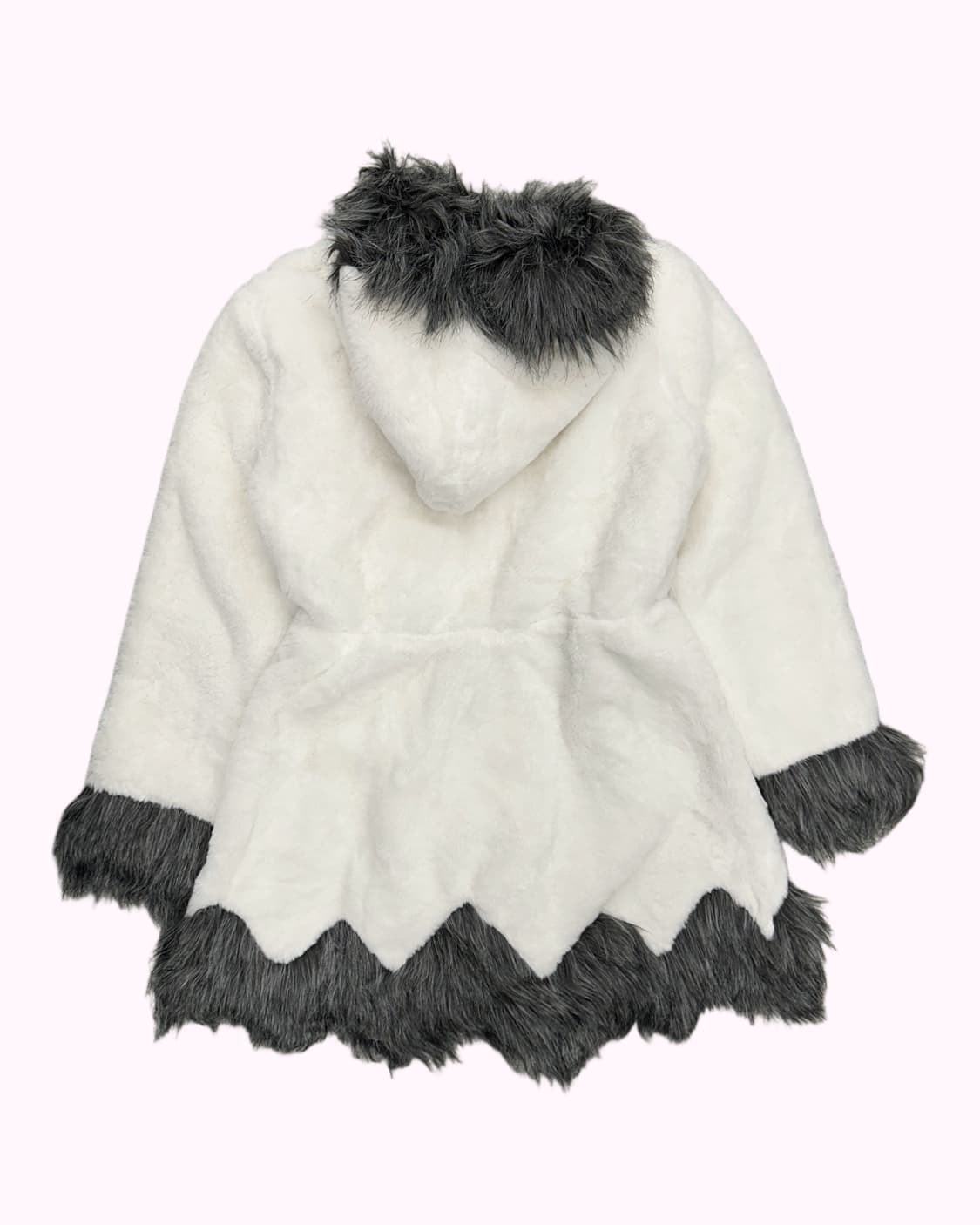 cubic buckle white fur coat 상품이미지4