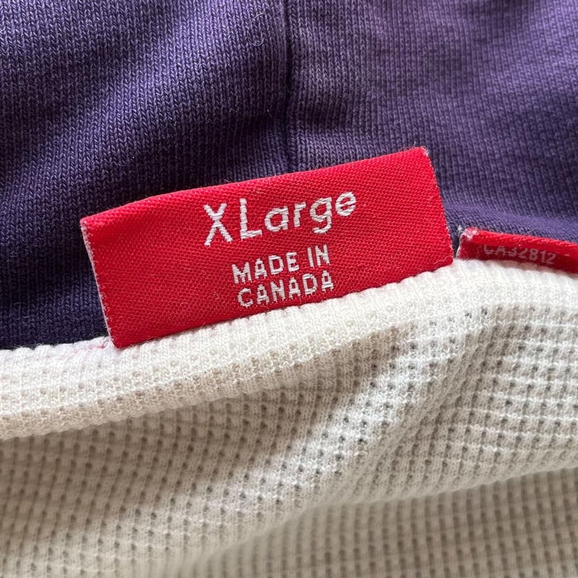 슈프림 아치 로고 퍼플 써멀 헤비 코튼 후드 집업 상품이미지9