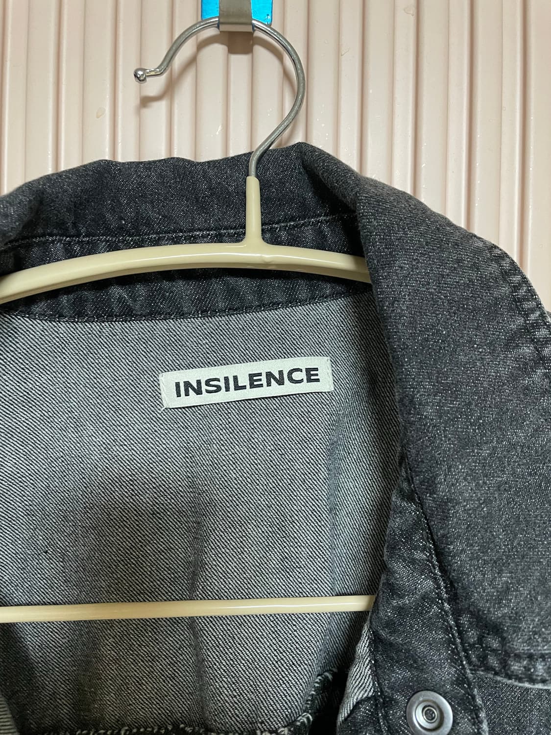 인사일런스 데님자켓 블랙 상품이미지3