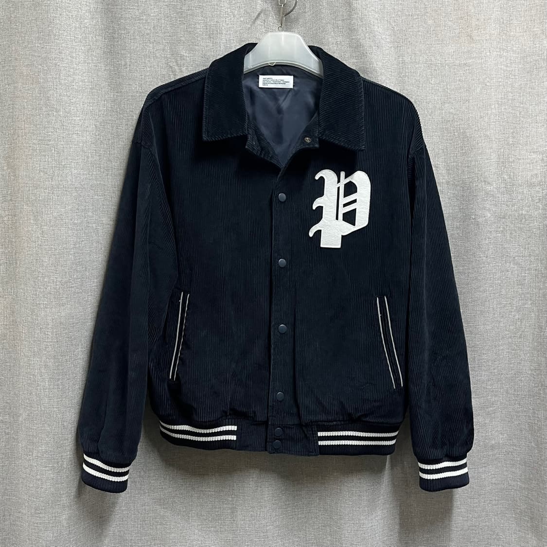 [M] 파르티멘토 코듀로이 바시티 블루종 자켓 상품이미지1