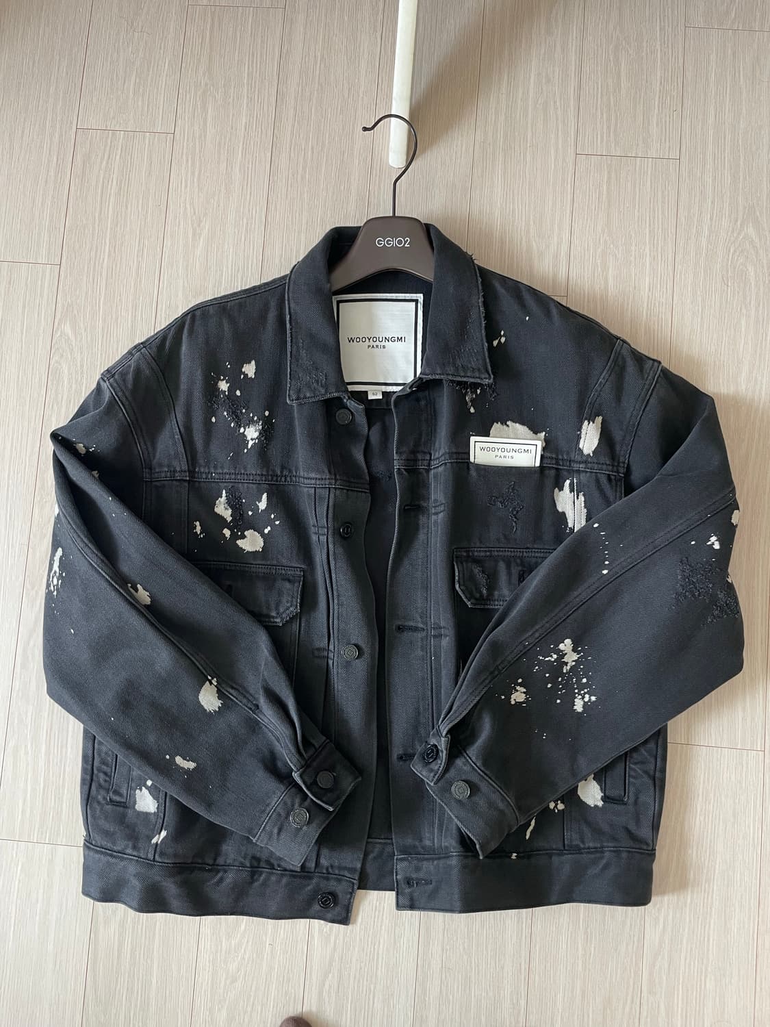 우영미 페인팅 데님자켓 상품이미지1