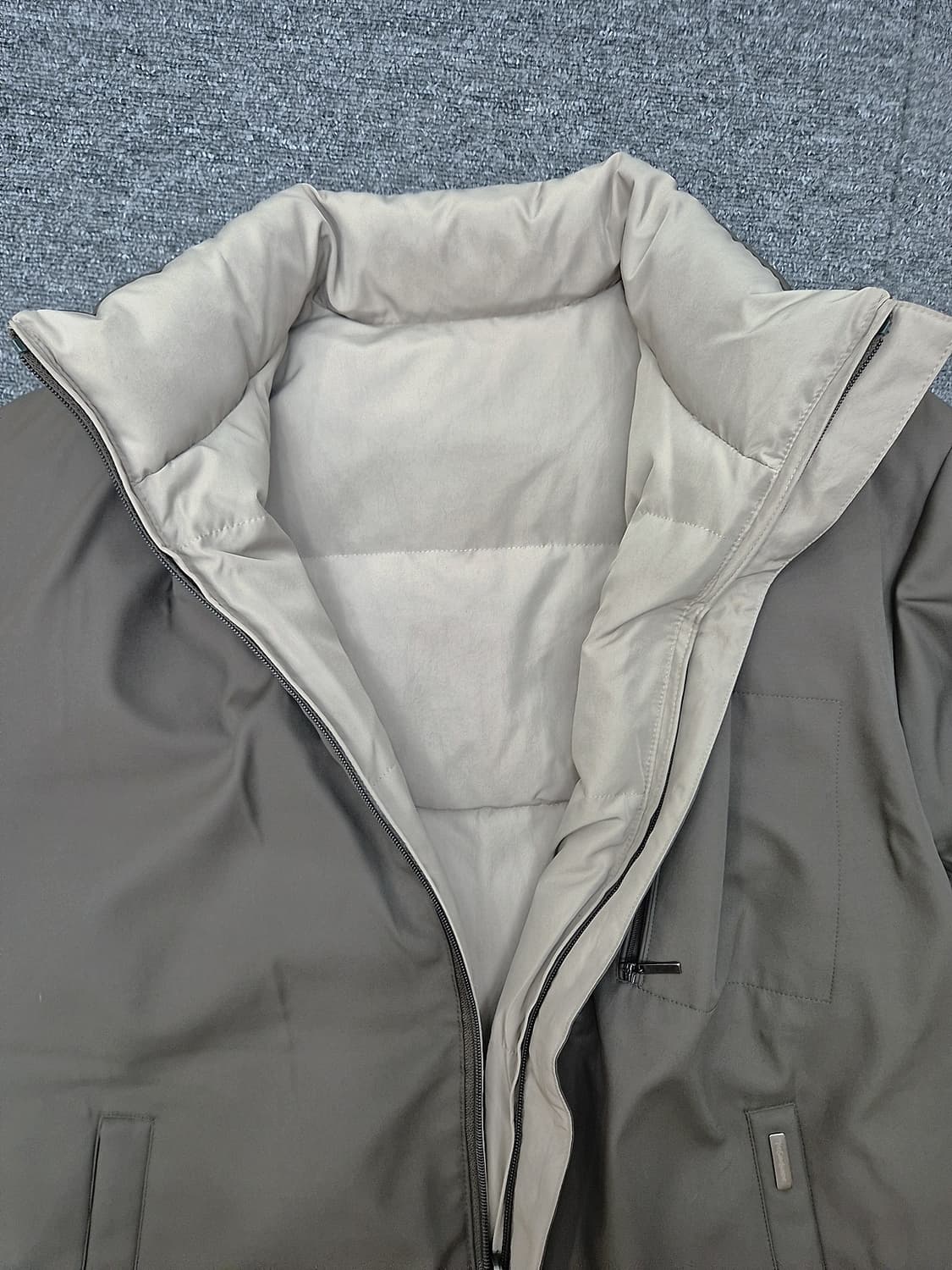 [M]<입생로랑>다크그레이베이지 리버서블 패딩 상품이미지2