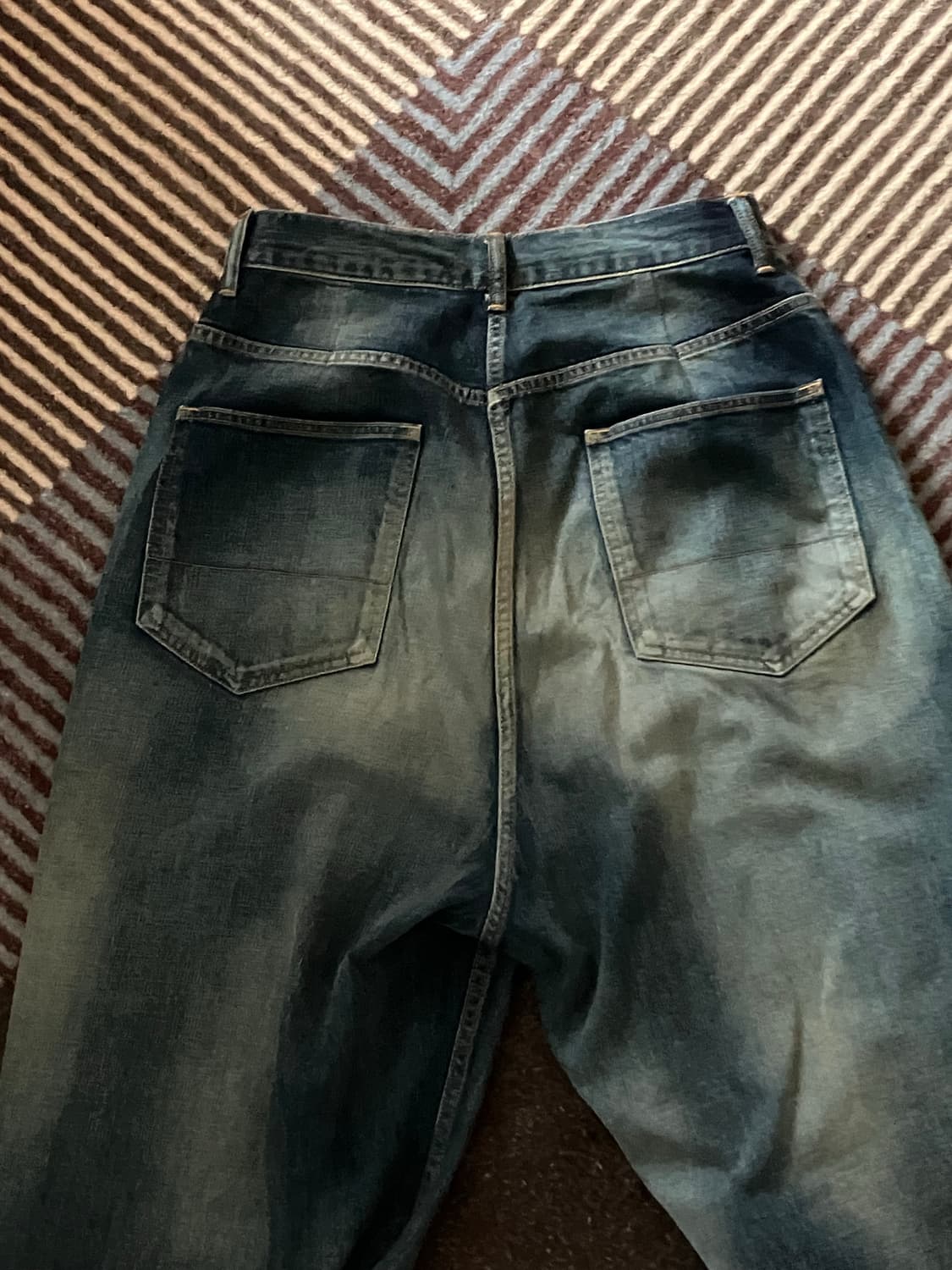 안셀름 / 에이징 와이드 팬츠 / 인디고 상품이미지4