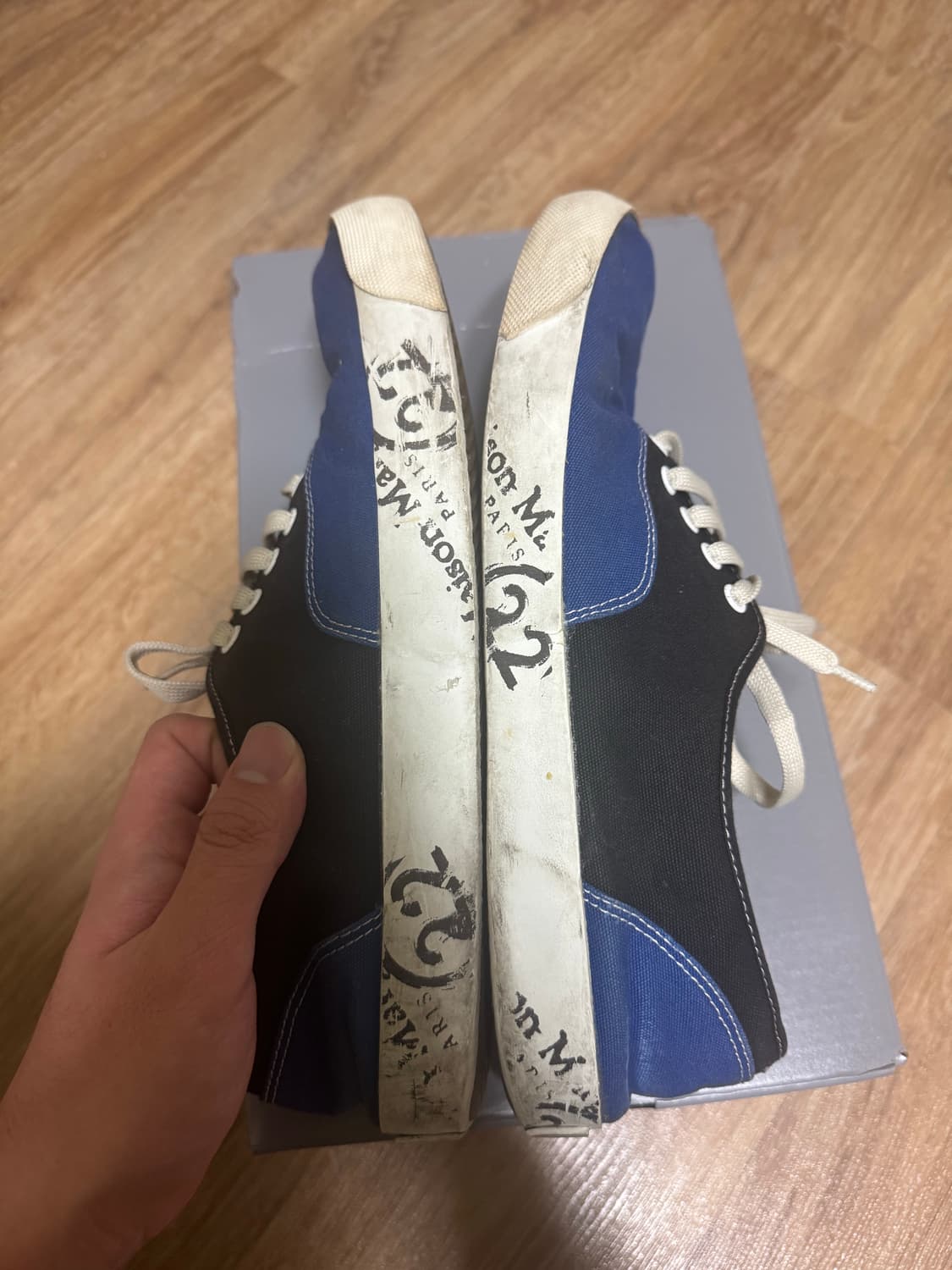 (44) 마르지엘라 타비 스니커즈 블루블랙 상품이미지4