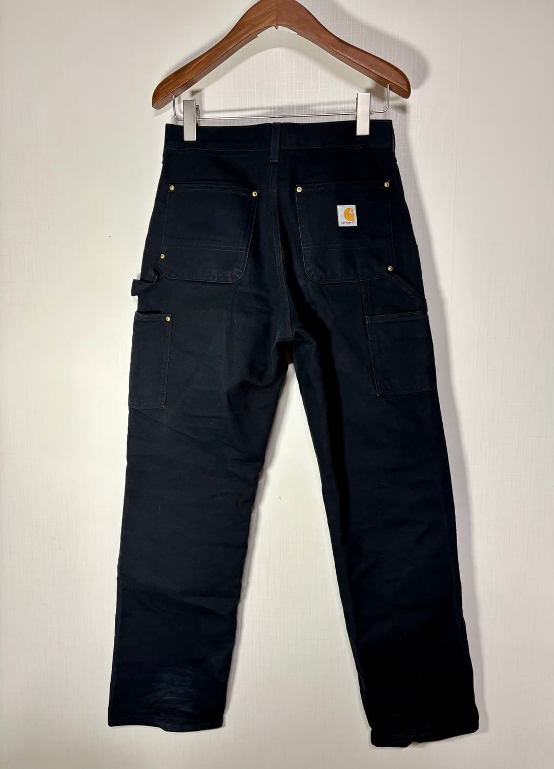29)00s USA 칼하트 빈티지 더블니 팬츠 블랙 상품이미지4