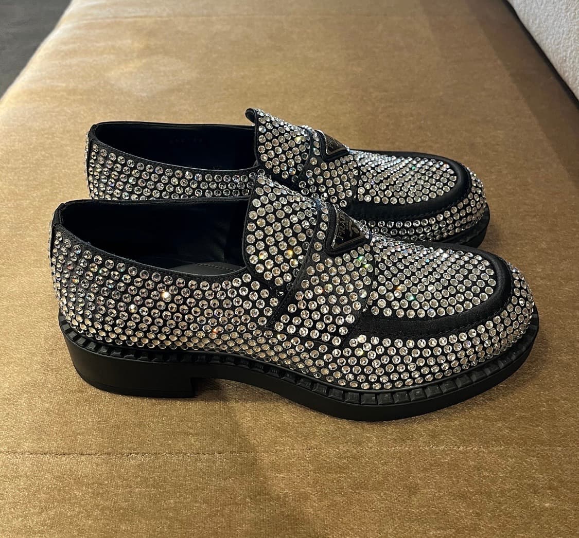 프라다 큐빅 로퍼 245사이즈 상품이미지4