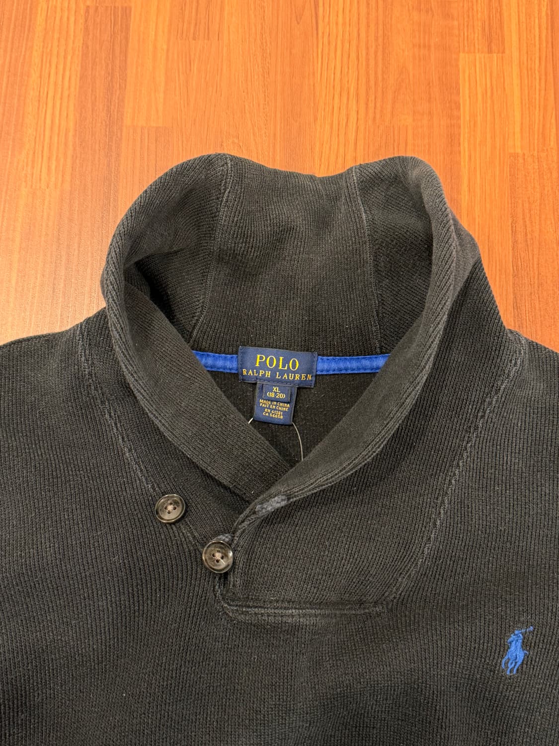 Polo ralph lauren 폴로 랄프로렌 숄카라 니트 (black) 상품이미지8