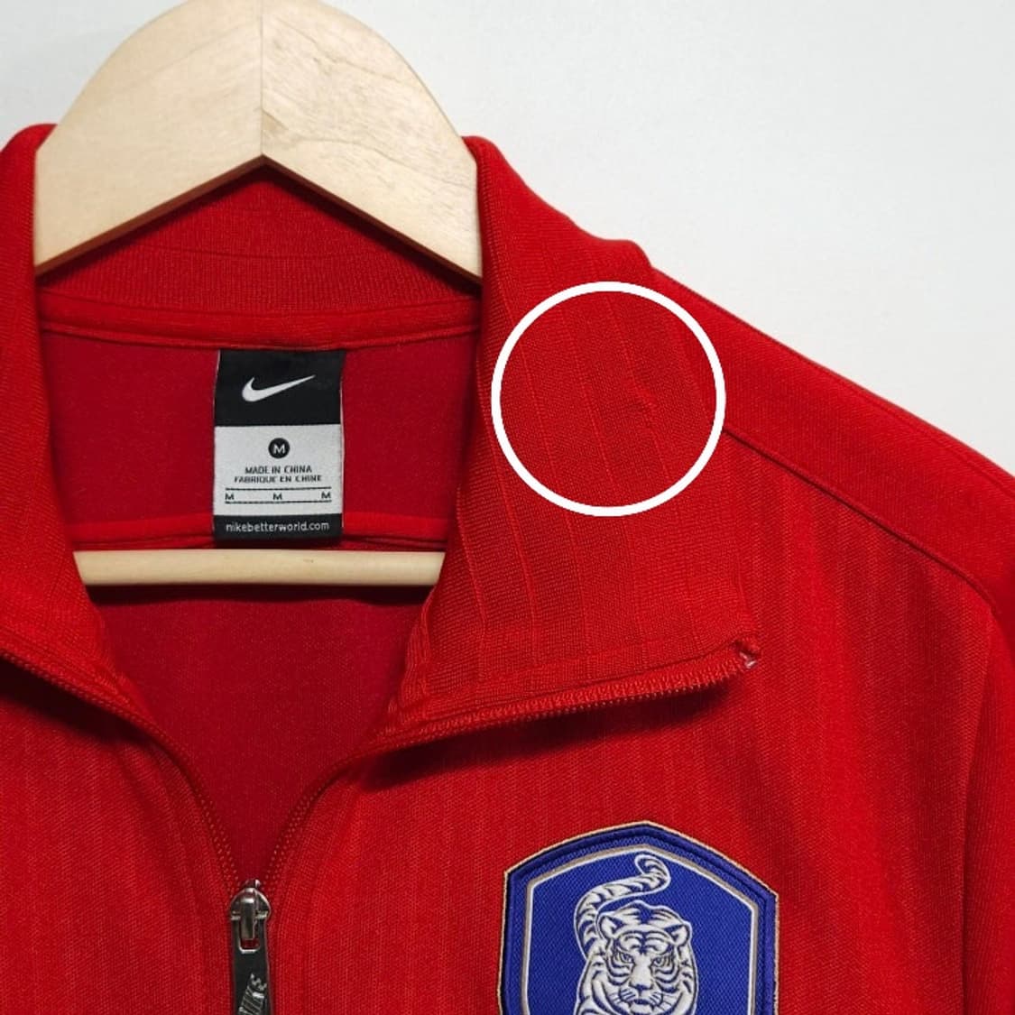 95 Nike 나이키 대한민국 12~13국대 져지 집업 트랙자켓 레드 상품이미지3