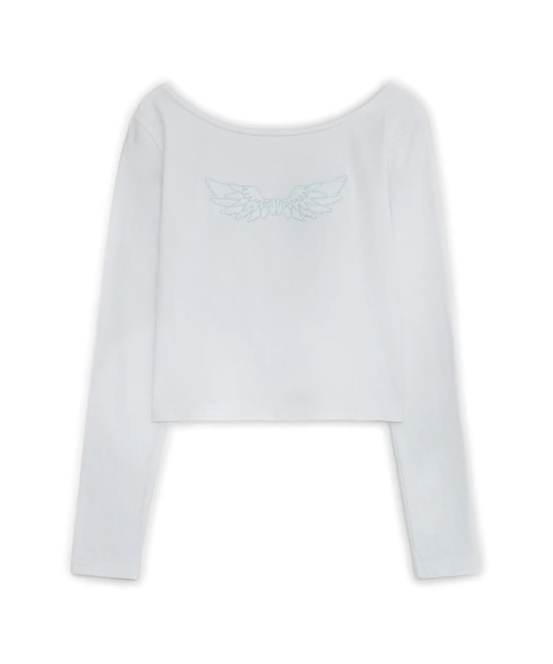 허그유어스킨 엔젤 윙 탑 화이트 상품이미지1