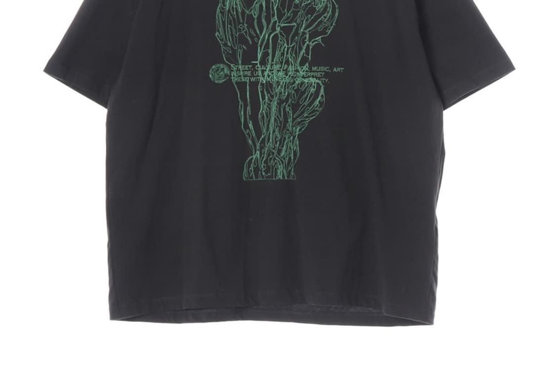 메종미네드 그린 선인장 그래픽 오버핏 반팔 티셔츠 L 상품이미지4