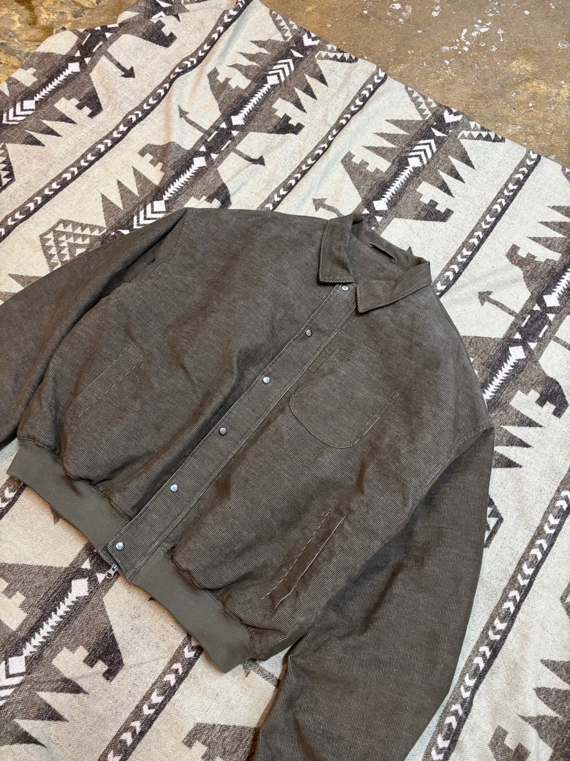 빈티지 스타일 코듀로이 봄버 상품이미지2