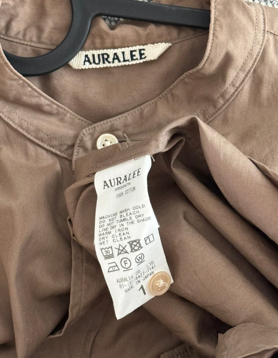 Auralee 카키셔츠 상품이미지4