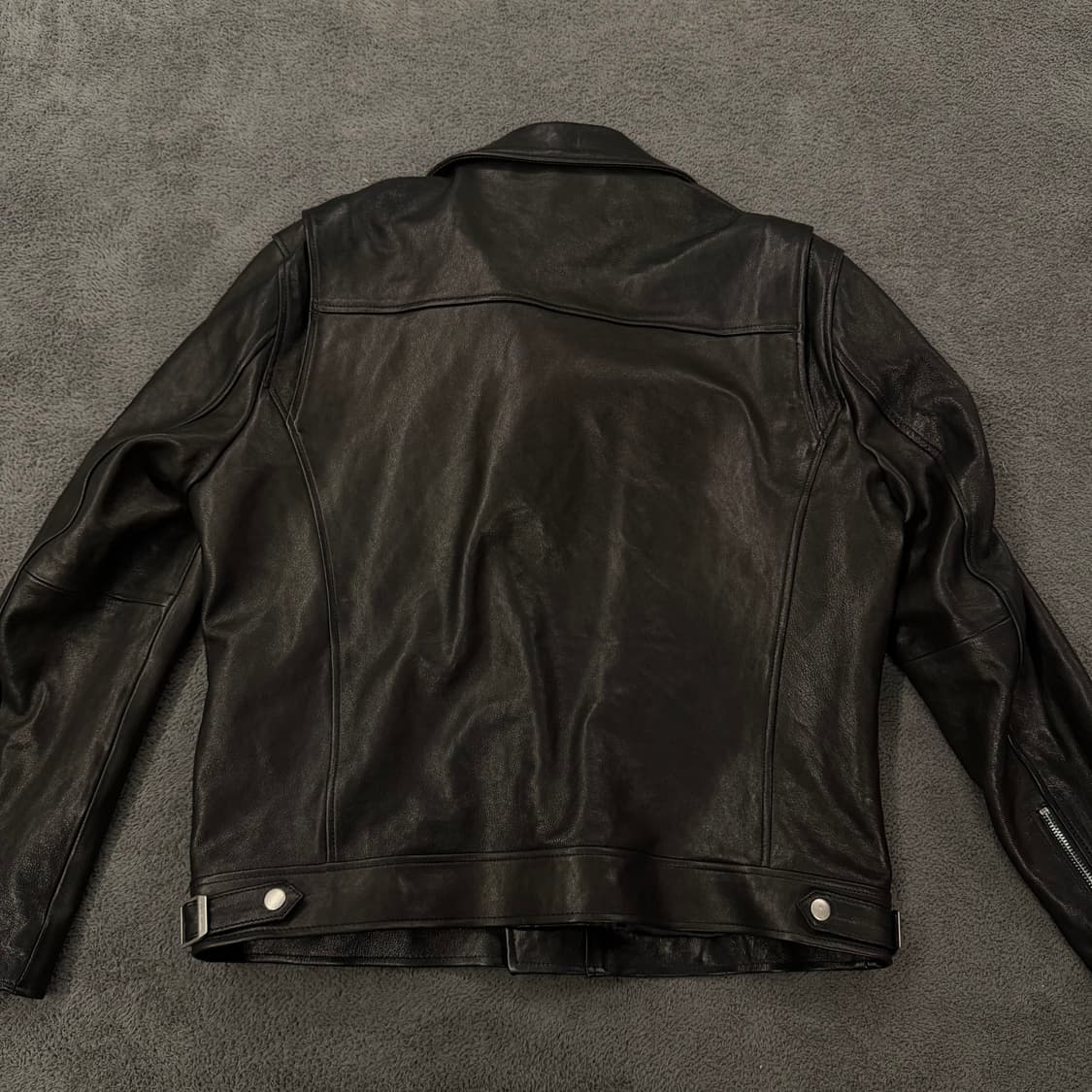 [정품/50] 느와르라르메스 더블라이더 블랙 양가죽 자켓 상품이미지4