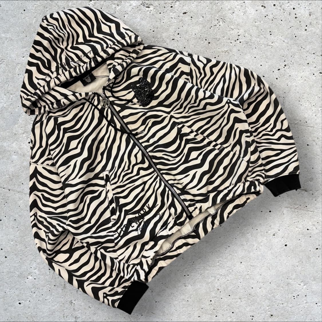 [F] 라이프워크 제브라 크롭 후드 집업 B371 상품이미지1