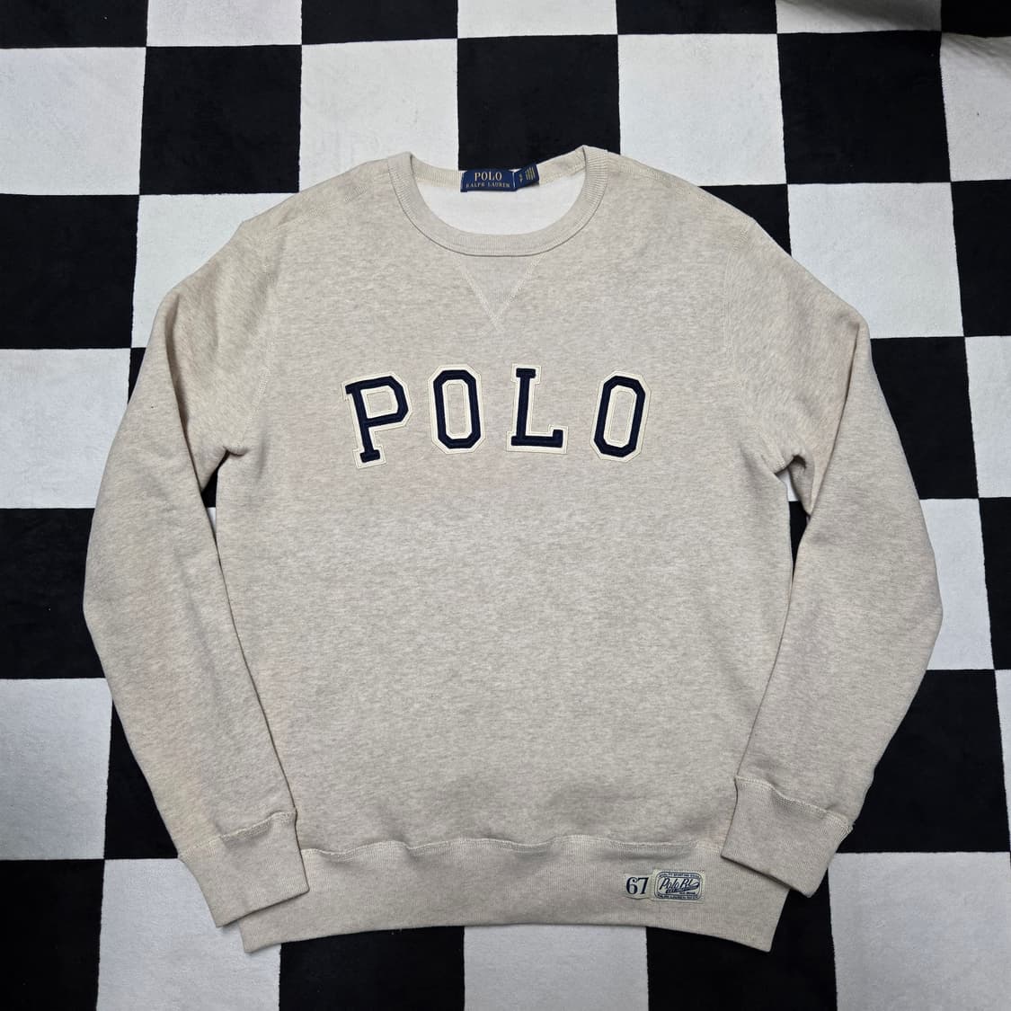 S 폴로랄프로렌 스펠아웃 스웻셔츠 오트밀 상품이미지1