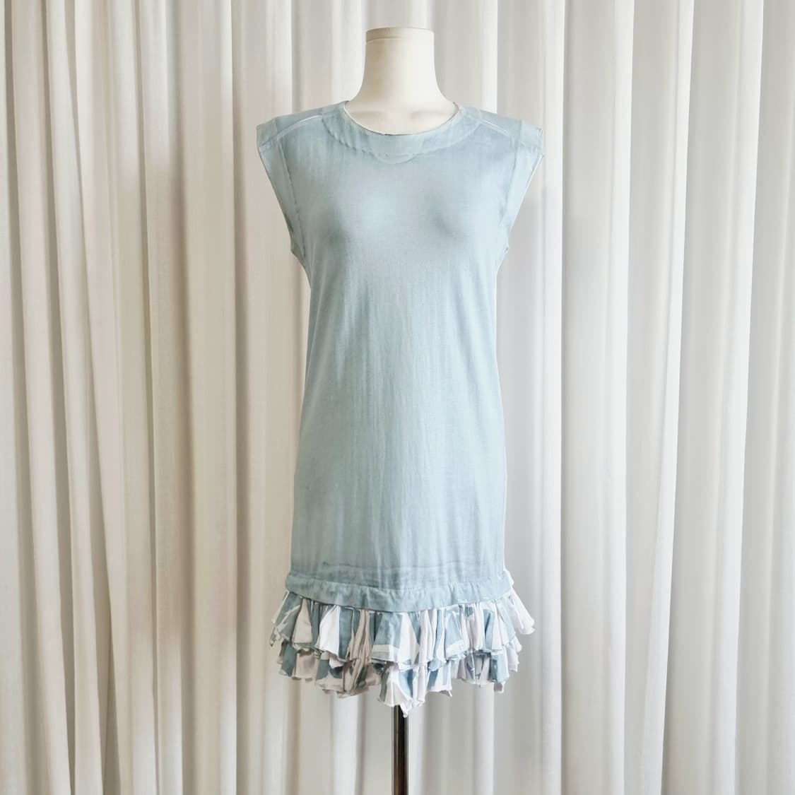 miumiu 미우미우 프릴단 코튼 원피스 (55/표기38) 상품이미지4