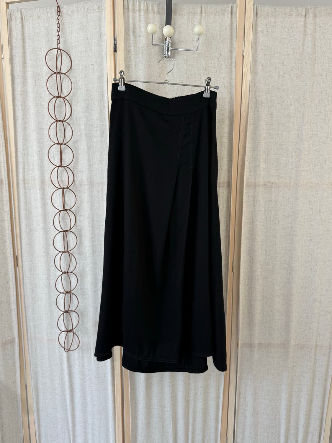 Ships 린넨 플리츠 롱스커트 상품이미지1