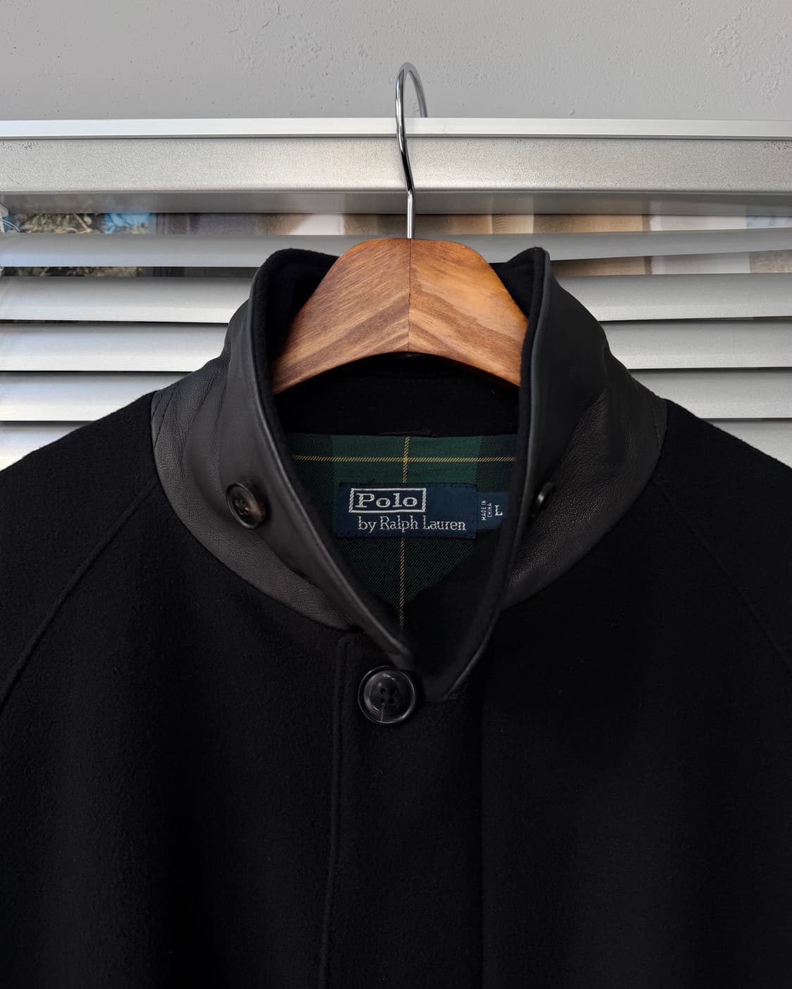 Polo Ralph Lauren black wool carcoat 상품이미지4