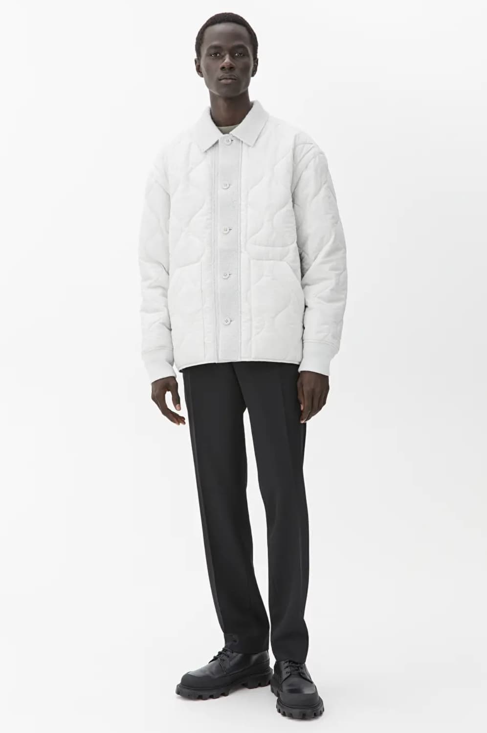 아르켓 오버사이즈 퀼팅 셔츠 M 상품이미지2