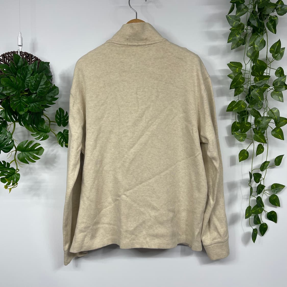 [폴로] 랄프로렌 하프집업 맨투맨 베이지 (XL) 상품이미지4