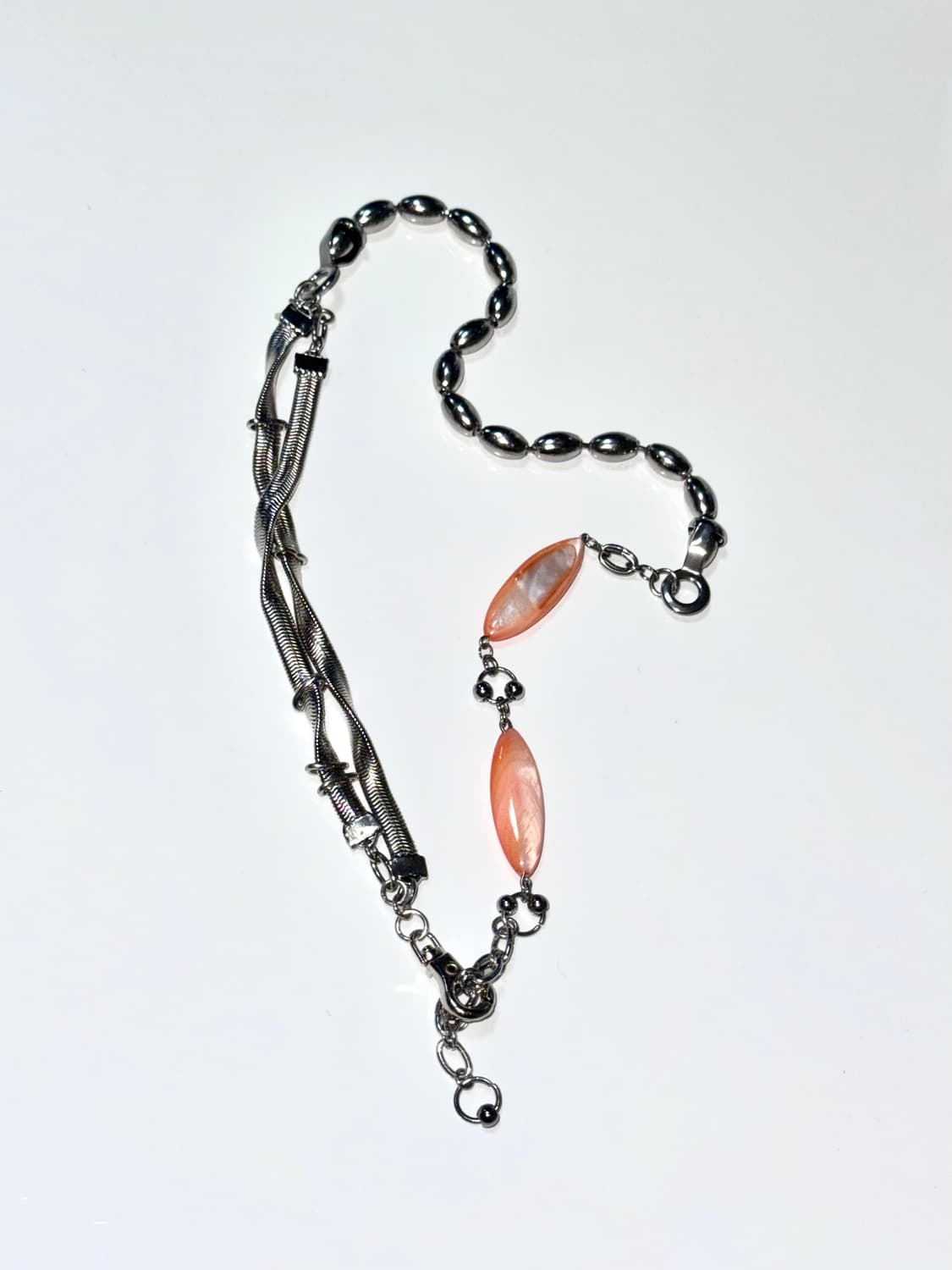 Orange Mix Chain Necklace 상품이미지7