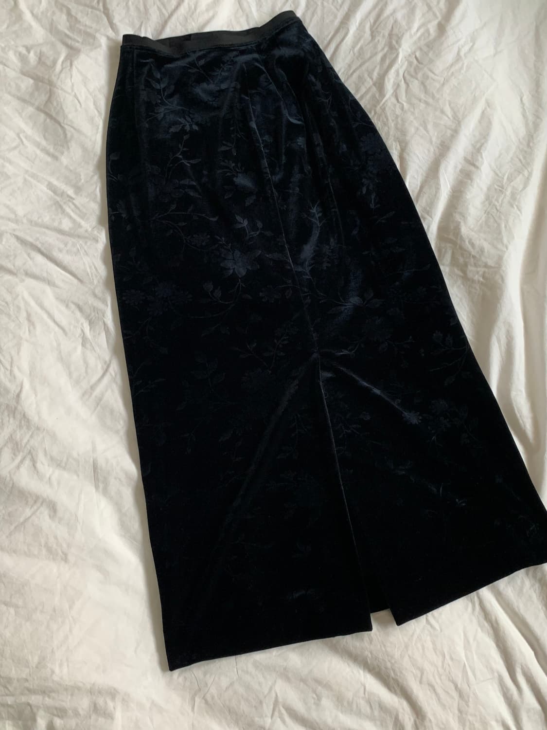 플라워 벨벳 스커트 상품이미지5