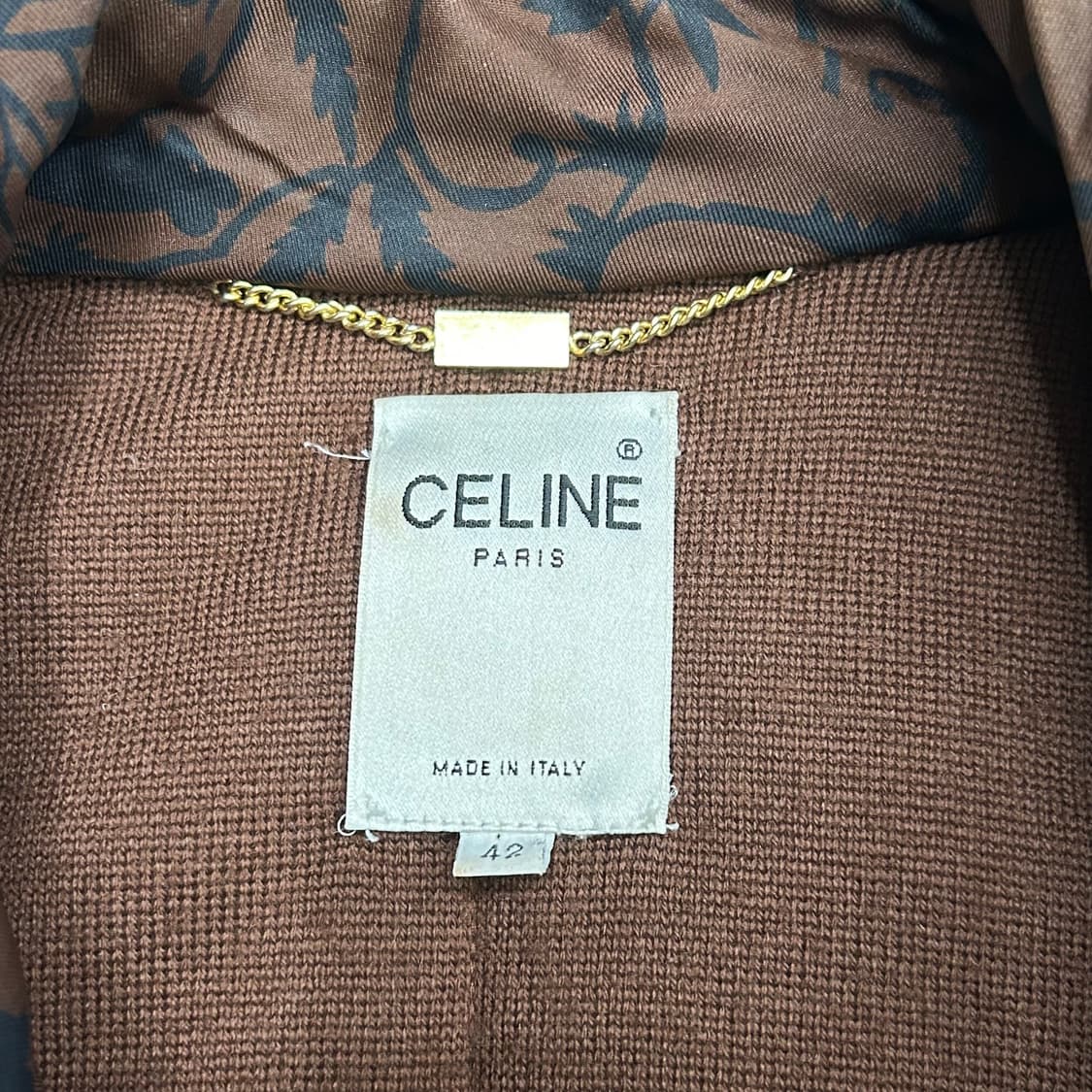 42 셀린느 퀄팅 사파리 브라운 패딩점퍼 상품이미지4