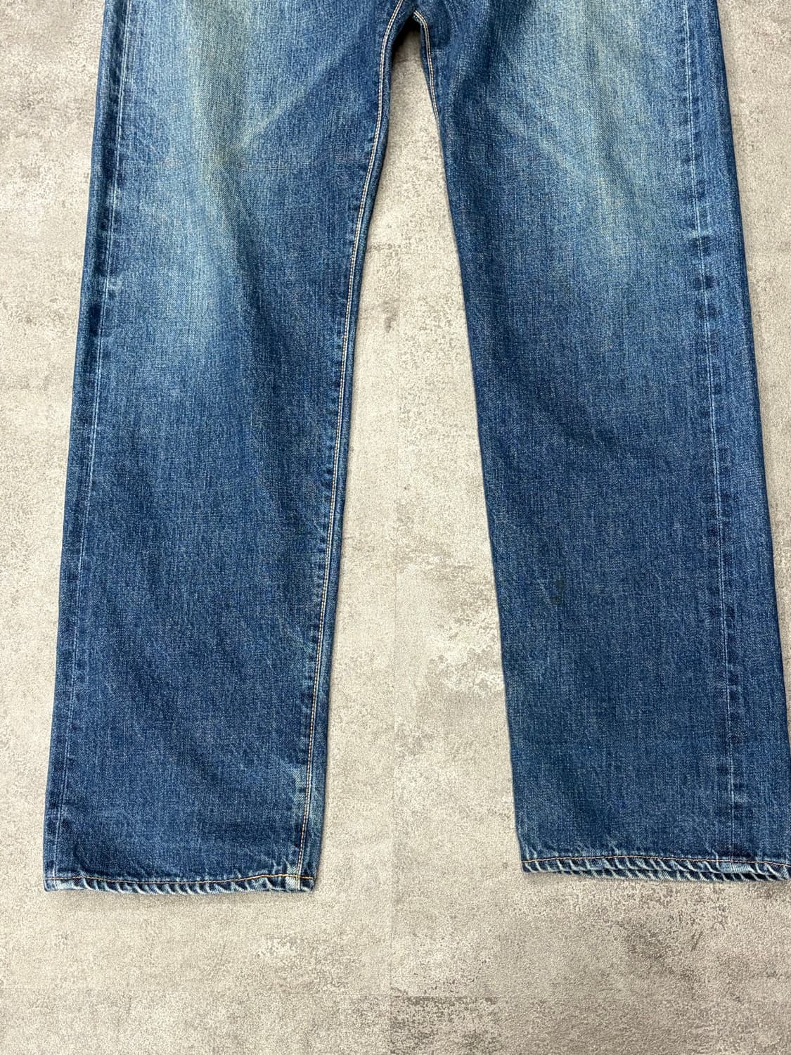 90s evisu 초기형 evis 황소패치 셀비지 데님 팬츠 상품이미지3