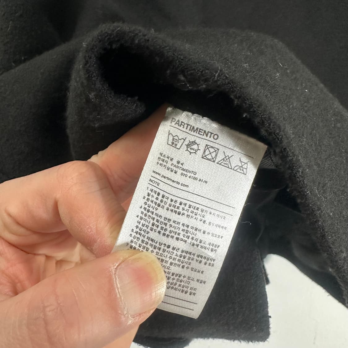 M 100 파르티멘토 블랙 울 더플코트 떡볶이코트 상품이미지6