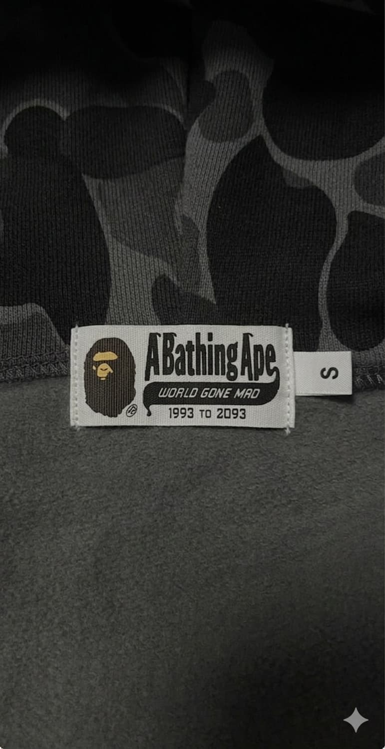 베이프 후드집업 / 흑계 S 상품이미지5