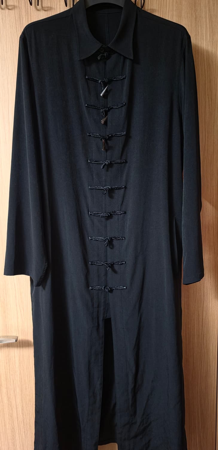 (3)20ss 요지야마모토 뿌르옴므 차이나버튼 롱셔츠 상품이미지1