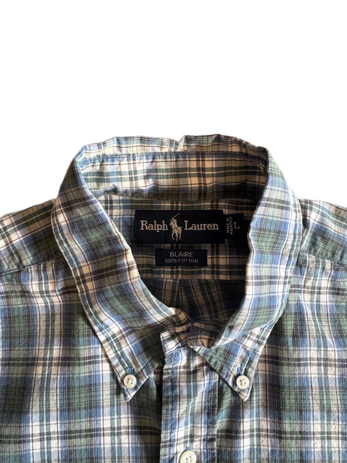 폴로 랄프로렌 버튼다운 체크 반팔셔츠 상품이미지4