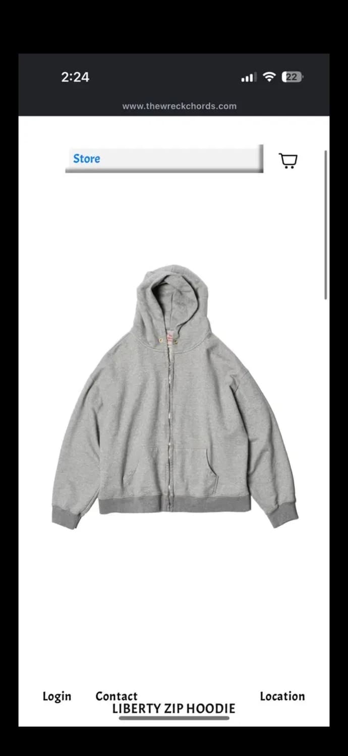 더 뤡코즈 후드집업 3사이즈 새상품 상품이미지1