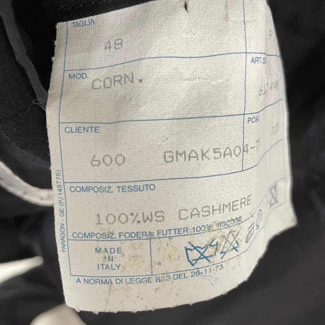 지방시 캐시미어 블랙 코트 48 상품이미지6