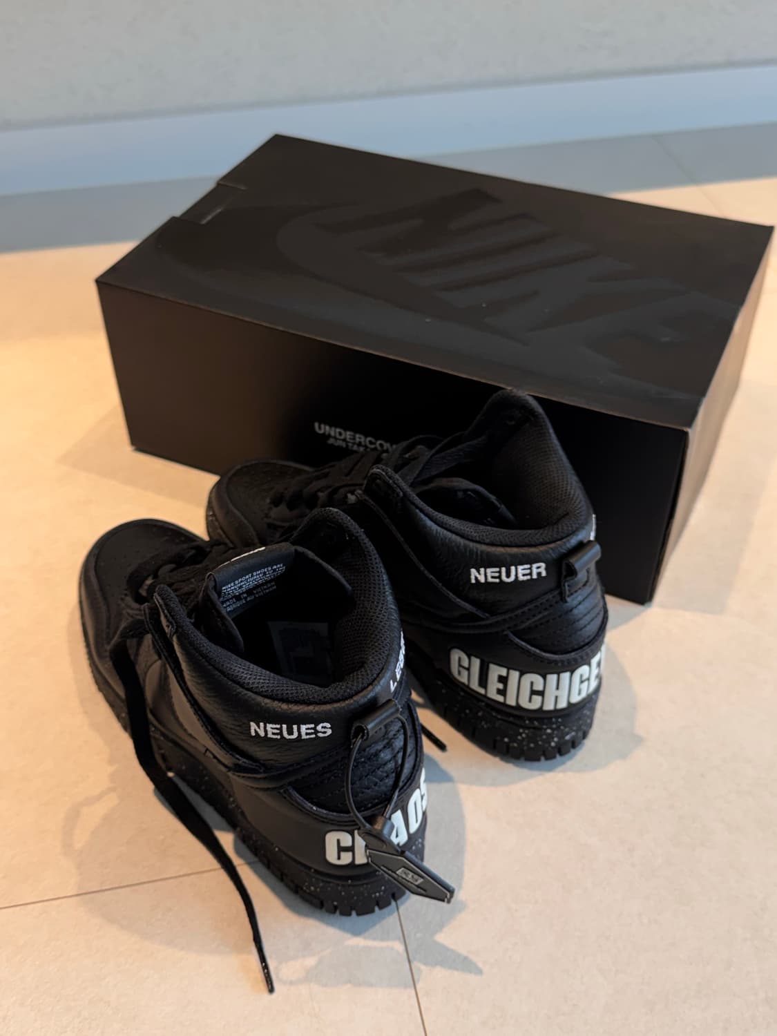 나이키 x 언더커버 덩크 하이 1985 블랙 상품이미지2