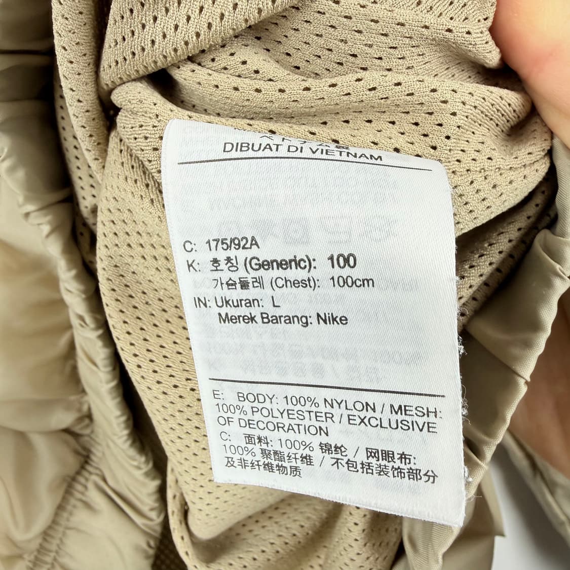 (100) 나이키 NSW 우븐 아노락 베이지 상품이미지3