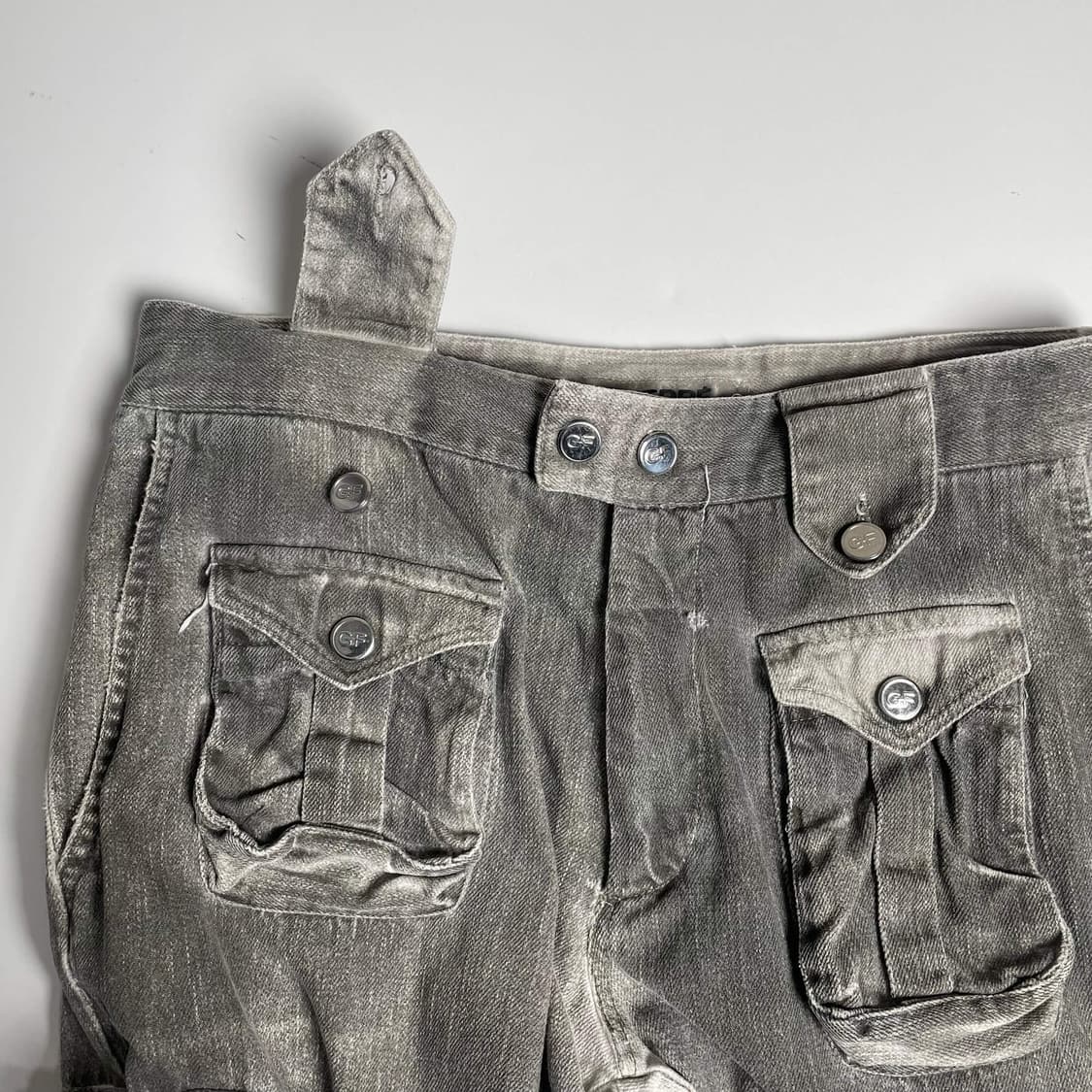 Gianfranco ferre 가먼트 다잉 슬림 팬츠 상품이미지5