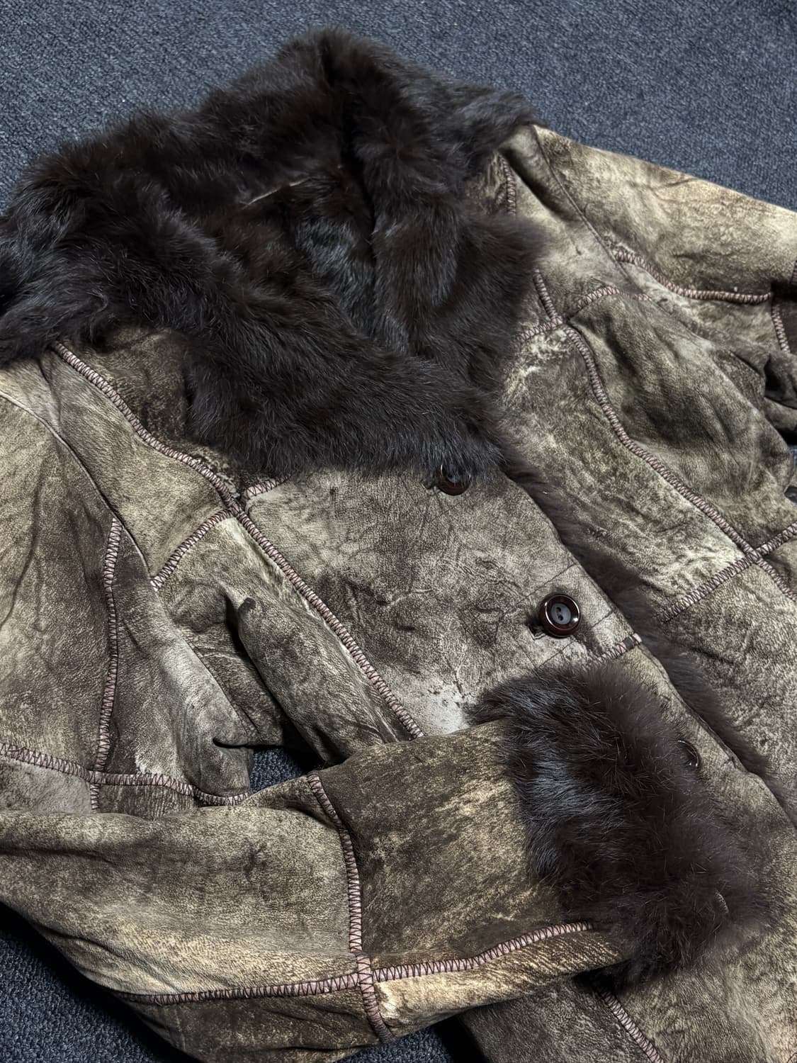 vintage Fairy Grunge Punk leather fur 상품이미지5