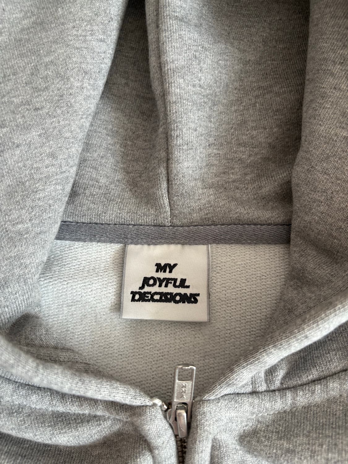 [L] MJD 헤비 스웨트 크롭 집업 후드 상품이미지3