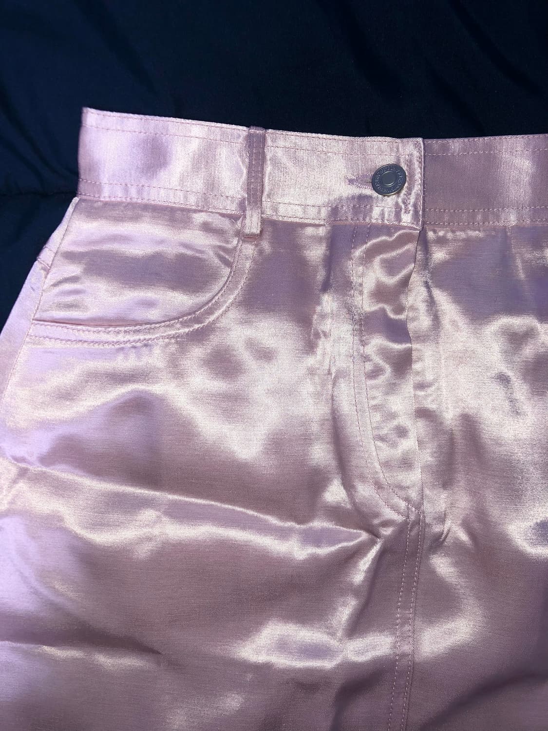 빈티지 구제 y2k 키치 펑크 새틴 실크 스커트 치마 상품이미지3