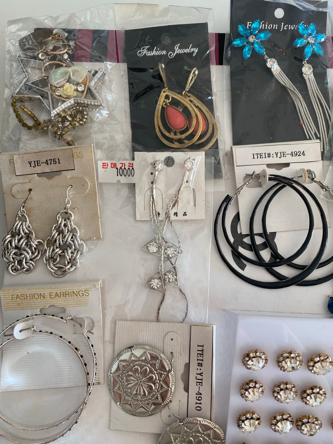 새상품 화려한 귀걸이 20세트 상품이미지3