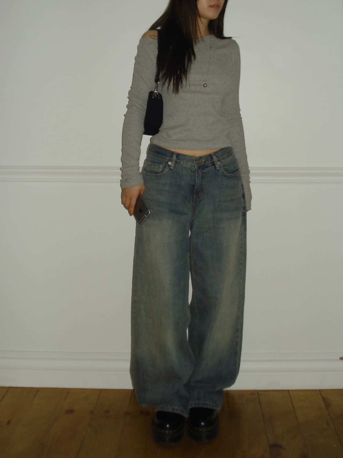 emma low wide denim pants 상품이미지2