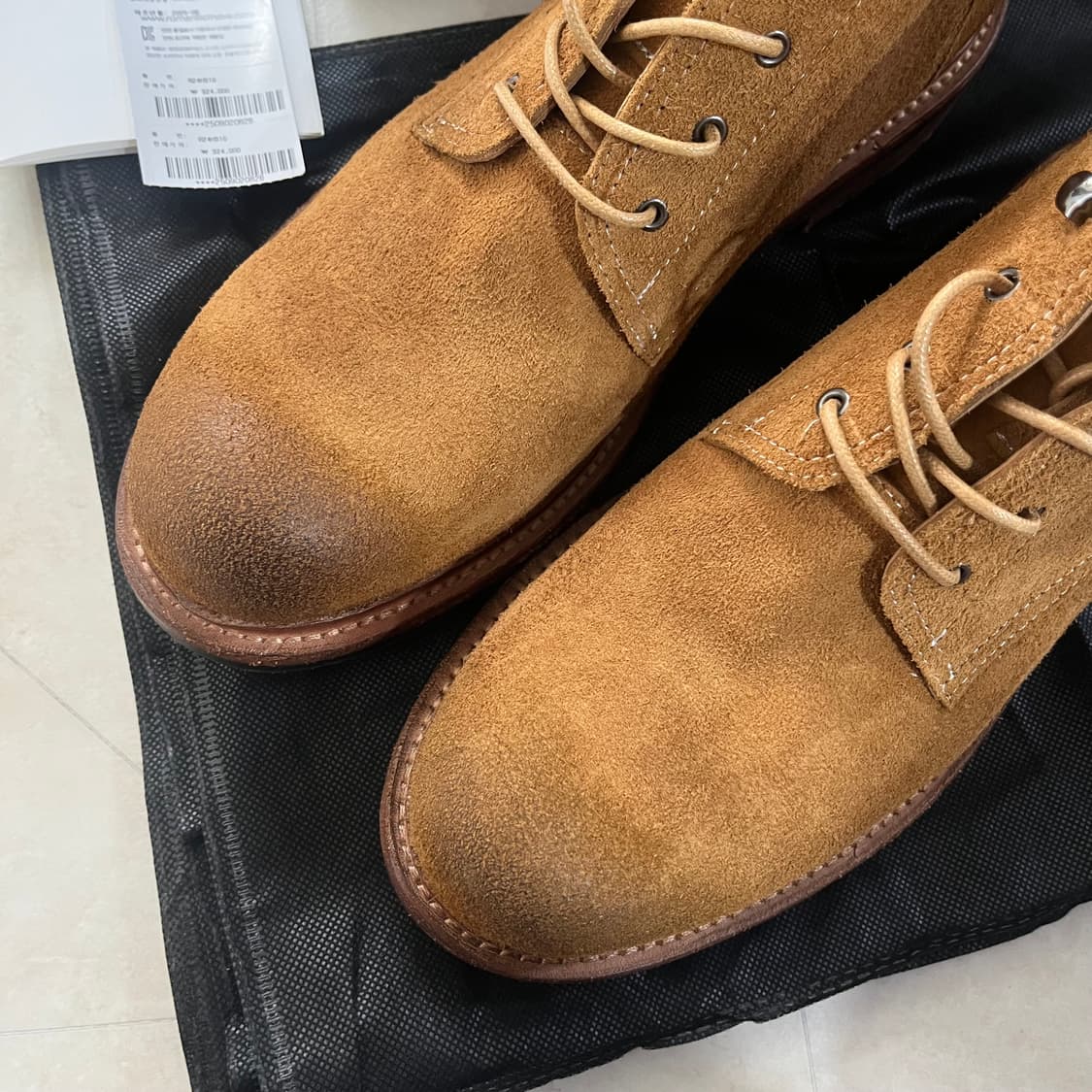 [새상품]로맨틱무브 서비스 부츠 홀스레더 샌드브라운 285 290 295 상품이미지3