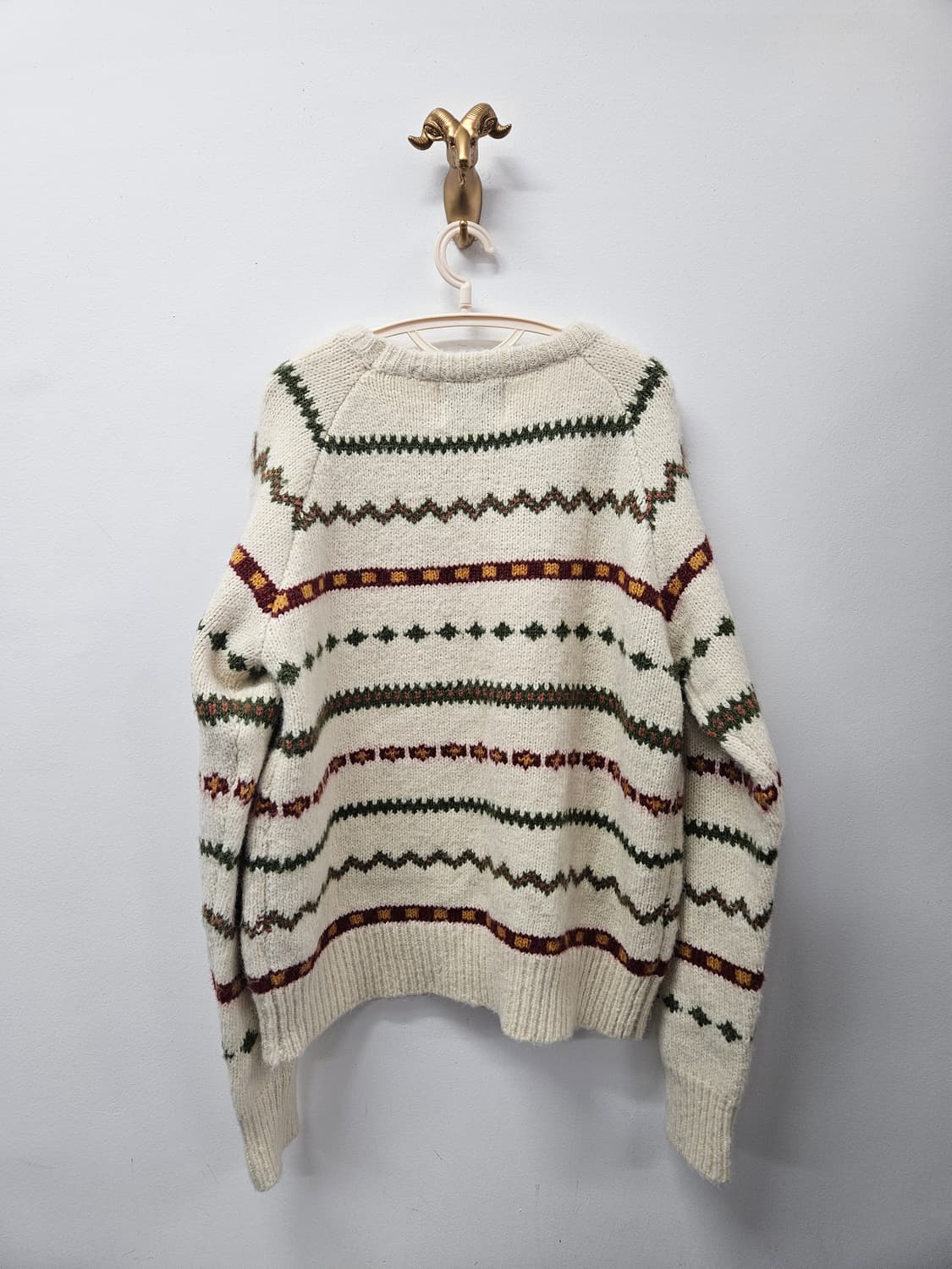 아웃스탠딩 새상품 스코틀랜드 페어아일 니트 상품이미지2