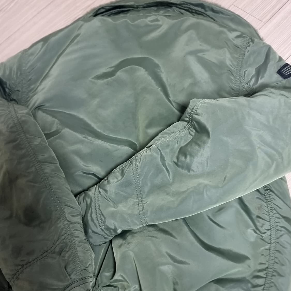 알파인더스트리 b-15 퍼 카키 봄버 자켓(105) 상품이미지8