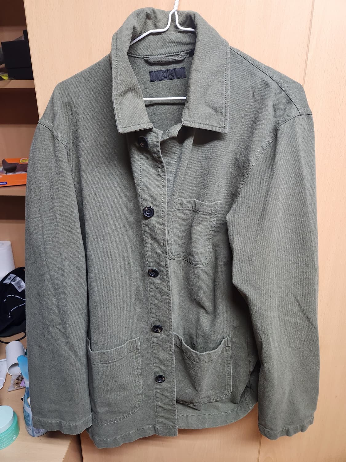 유니클로 워크 자켓 올리브 L 상품이미지2