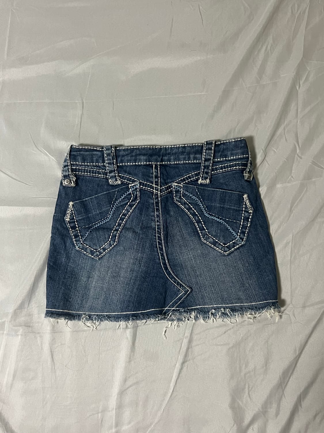 ✨vintage stitch point denim skirt✨ 상품이미지3