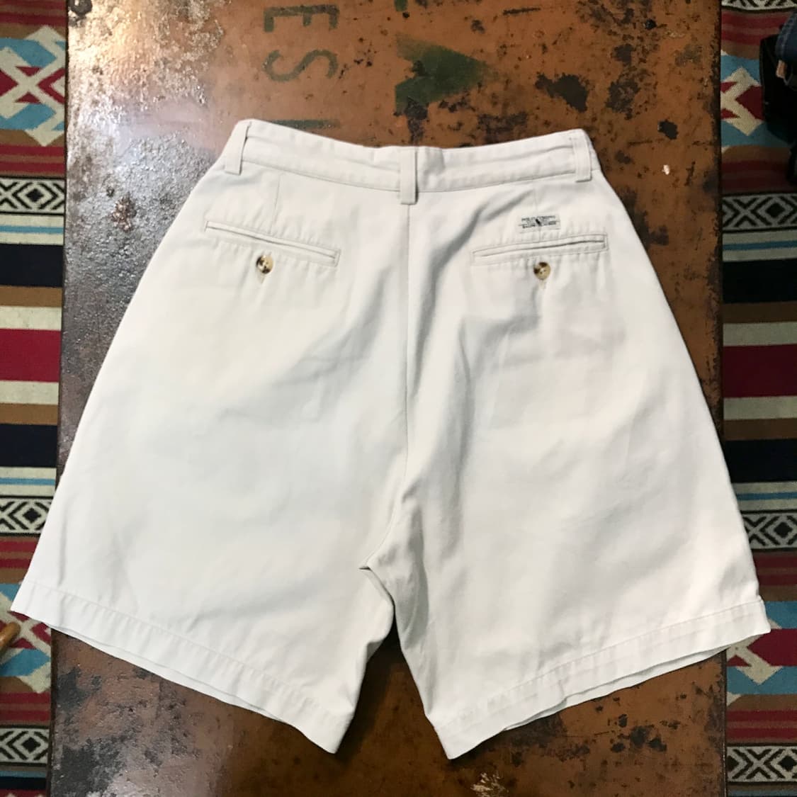폴로랄프로렌 베이지 투턱 핀턱 치노 숏 팬츠 허리 28 사이즈  상품이미지2