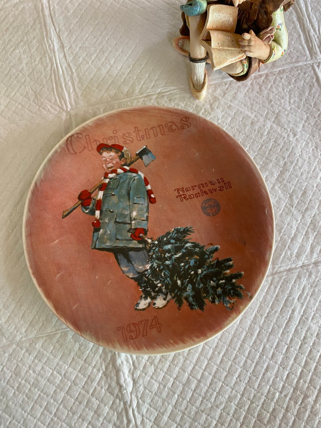 노먼록웰 크리스마스 장식 접시 상품이미지1