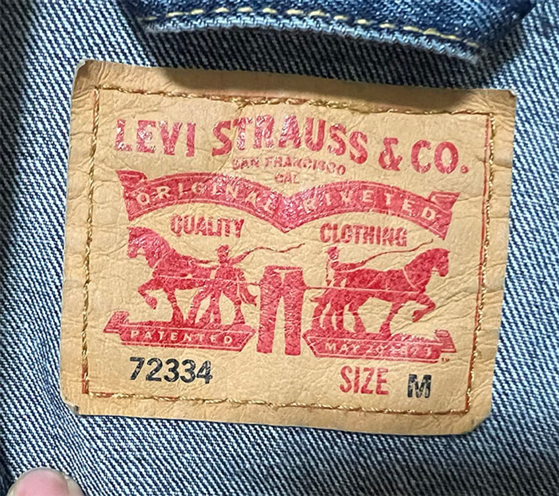 리바이스 72334 남자 데님자켓 트러커 춘추 캐주얼 M 95-100  상품이미지3